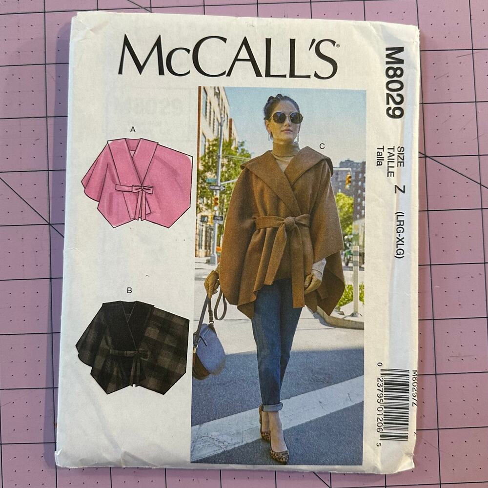 UNCUT McCall's Pattern 8029 Size LG-XLG